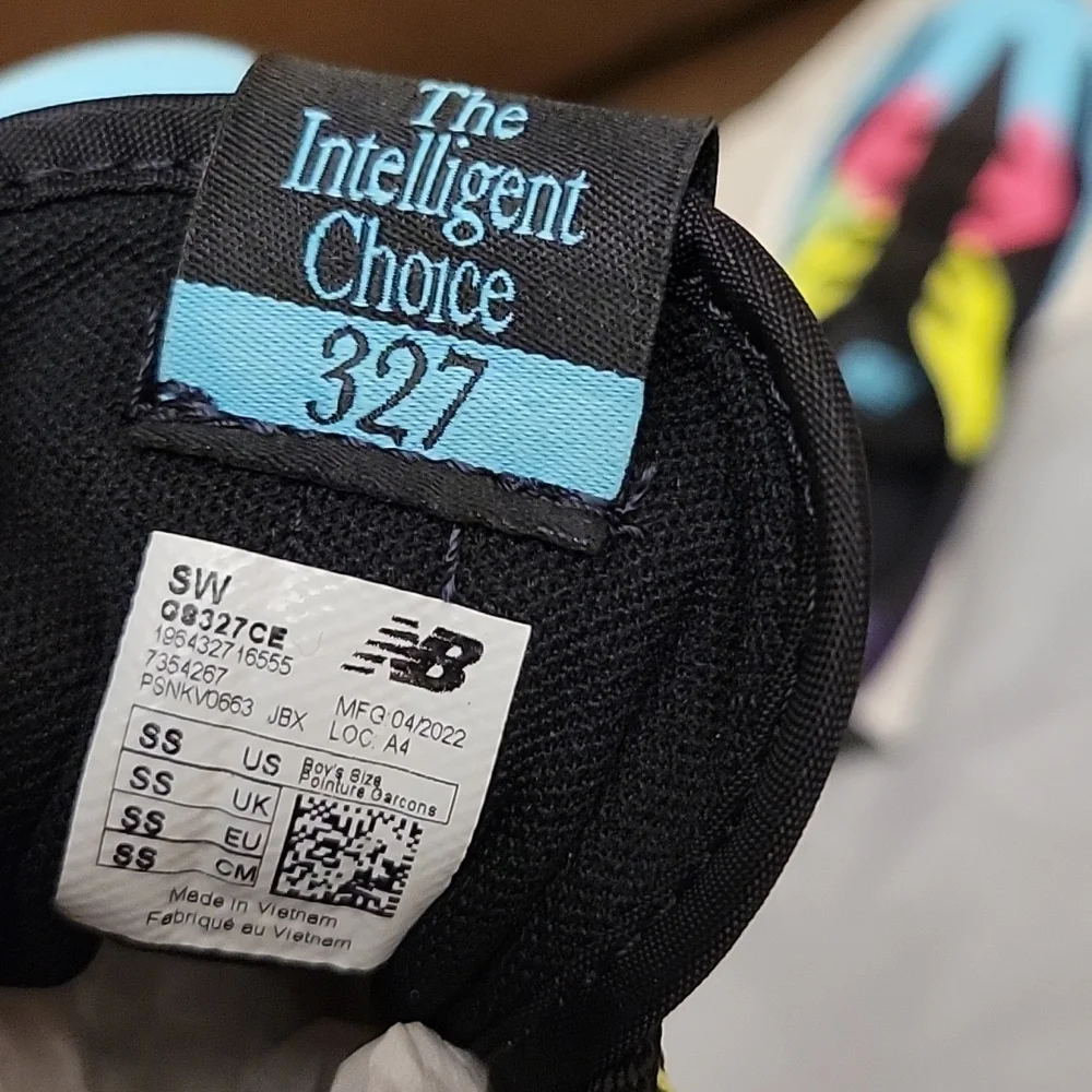 NEW BALANCE THE INTELLIGENT CHOICE 327 SNEAKERS 👟  SIZE 9 2/16 appro 9 1/2 - Picture 13 of 16